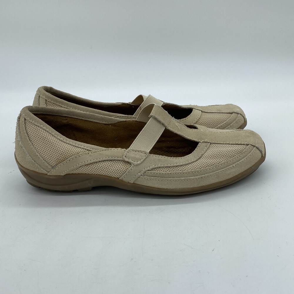 Naturalizer Natural Soul Falton Slip On Flats Loafer Shoe Beige Leather Womens 6